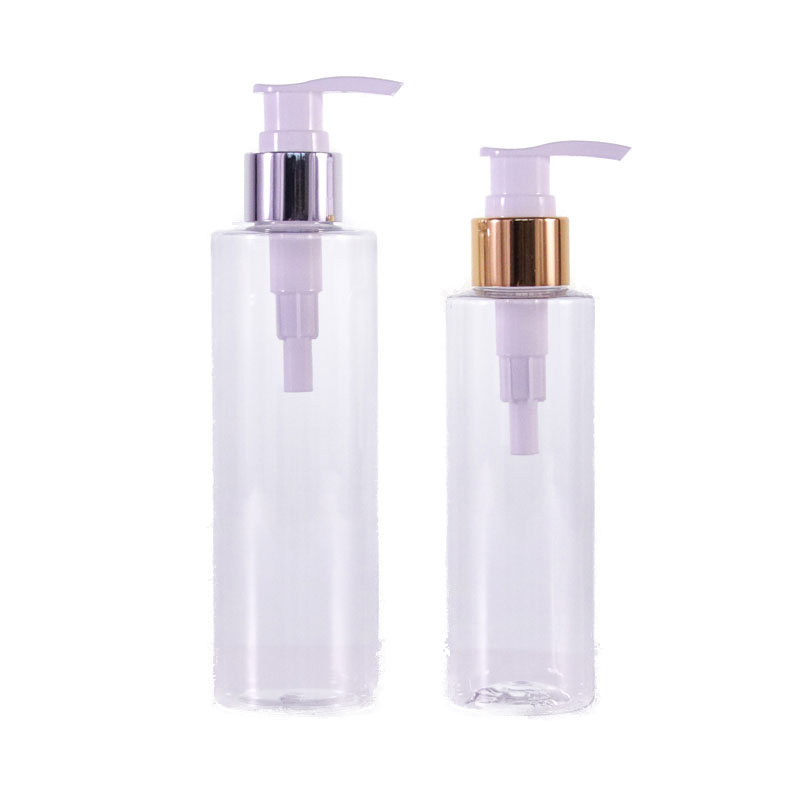 Transparente Hautpflege-Plastiklotionsflasche für Bad
