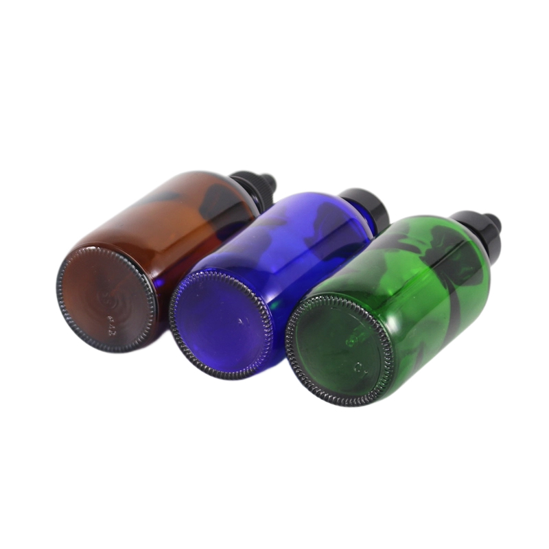 100 ml farbige Glasflasche mit ätherischen Ölen für die Hautpflege