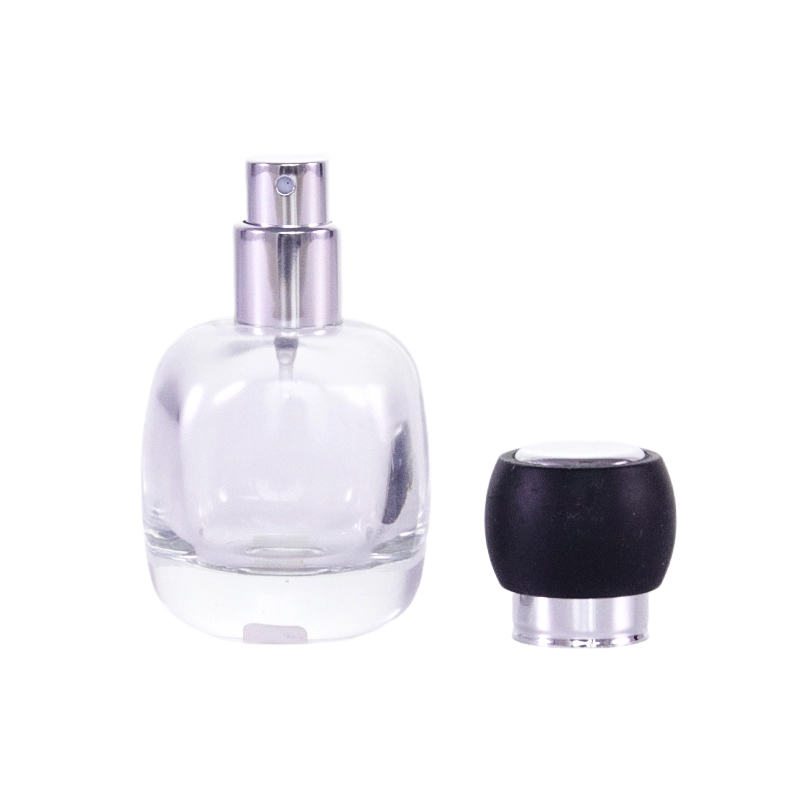 20 ml Luxus-Parfümglasflasche mit schwarzem Verschluss