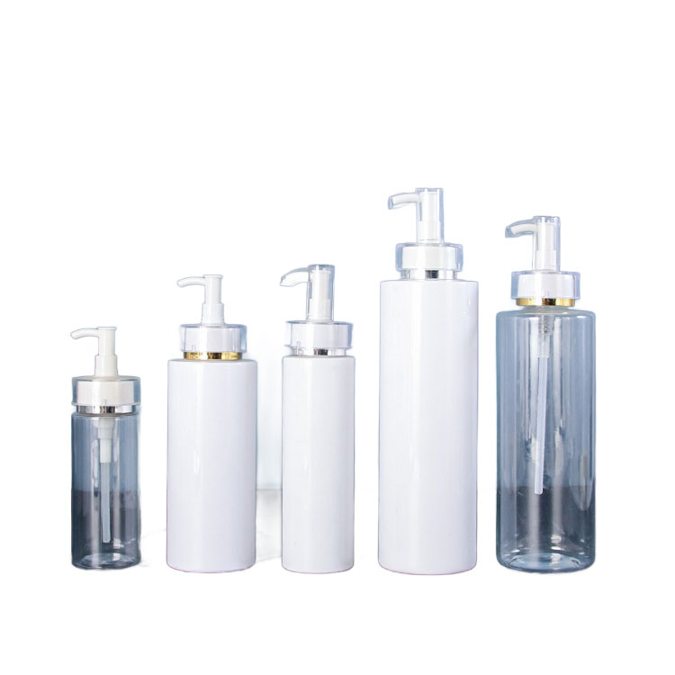 Luxus-PET-Kunststoff 150 ml 250 ml 300 ml 400 ml 500 ml nachfüllbare Shampoo-Körperlotion-Plastikflasche mit Pumpe