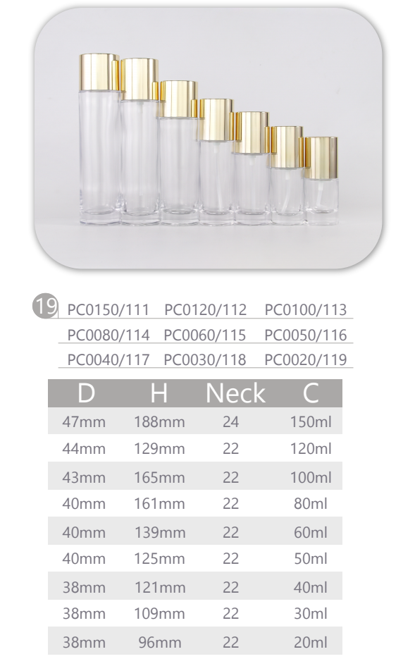 150 ml Klarglas-Lotion-Flaschenverpackung