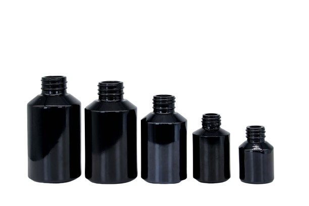 15–120 ml dunkle Glasflaschen und Gläser für ätherische Öle