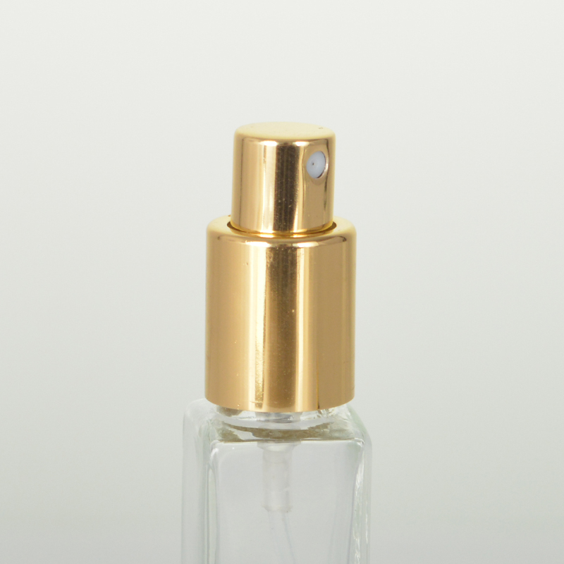 Kleine 10-ml-Glassprühflasche mit hochklarem, schlankem Glasrohr-Metall- und Kunststoff-Sprühgerät