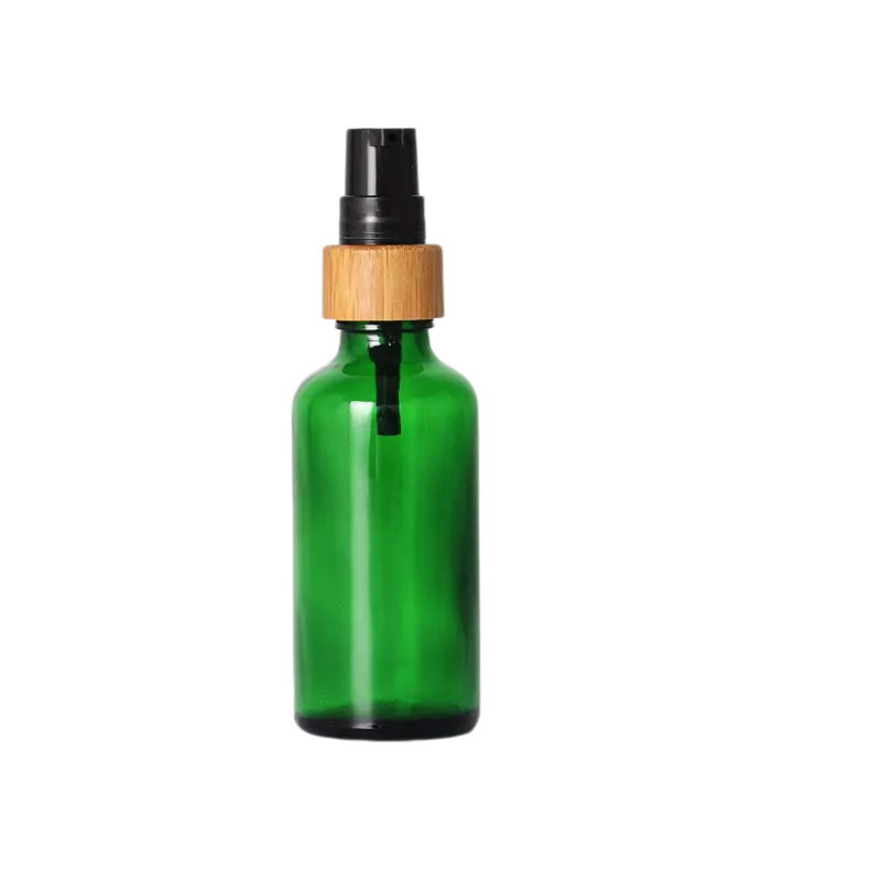 16-Unzen-Glaslotion-Flaschenbehälter mit Bambus
