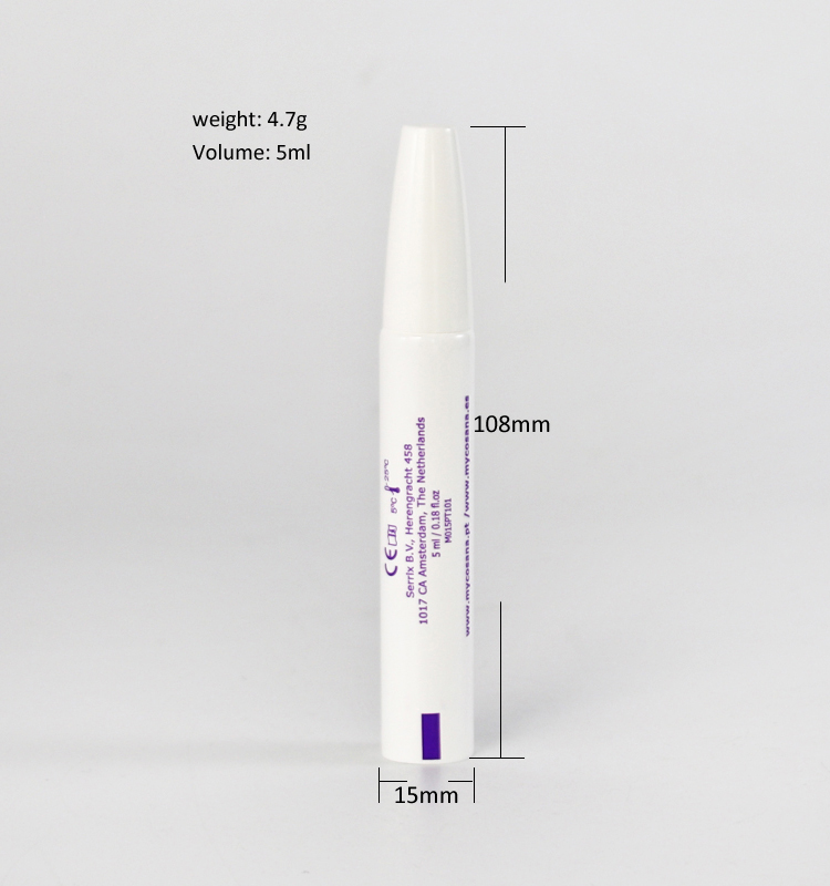 5 ml umweltfreundlicher, verschließbarer weicher Kunststoffschlauch für die Hautpflege