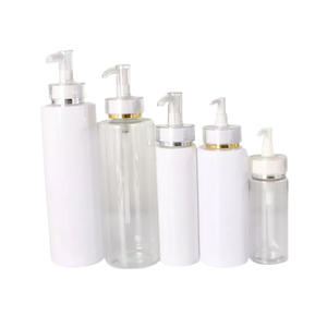 Luxuriöse 500-ml-Lotionsflasche aus weißem Kunststoff