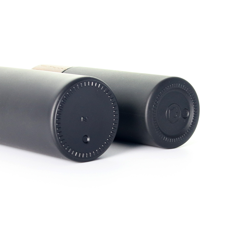 15, 30, 60, 120 ml kosmetische Lotion-Pumpglasflaschen mit schwarzem Bambusdeckel