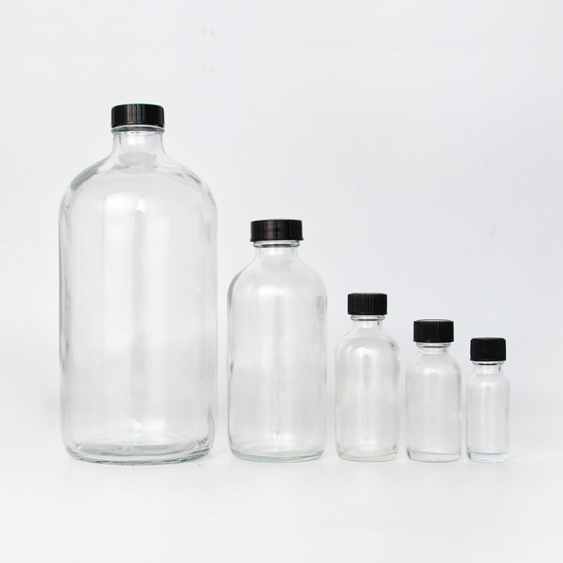 100 ml Flasche mit ätherischen Ölen aus Boston-Glas für die Hautpflege